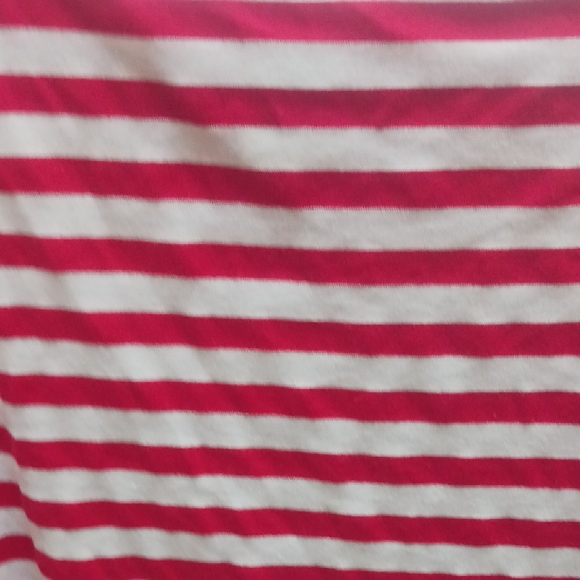 Red and White Striped Long Sleeve Tee - Picture 7 of 8